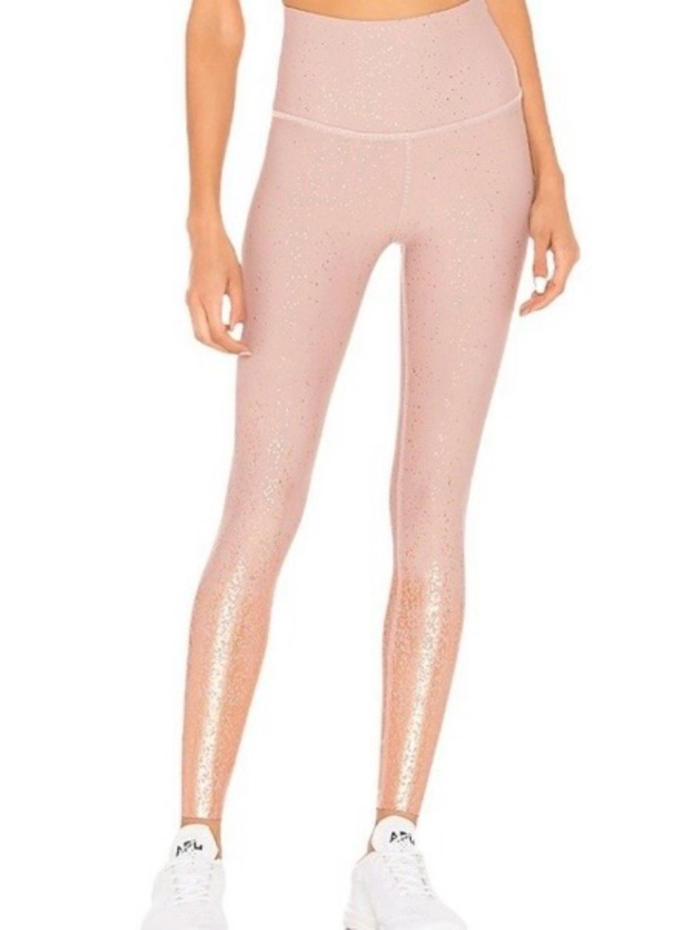 Beyond Yoga Alloy Ombre High Waisted Midi Legging in Blush Rose Size Medium